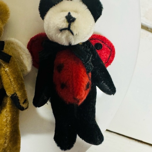 2 bears ladybug and pumpkin. - Picture 2 of 2